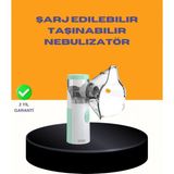 MiraLive Kompakt Boy Şarjlı Taşınabilir Nebulizatör Cihazı