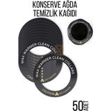 MiraLive Konserve Ağda Koruyucu Karton Temizlik Kağıdı 50 Adet - Renkli - standart