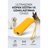 MiraLive Köpek Kovucu Ultrasonik Eğitim Cihazı LED Fenerli Taşınabilir Sarı Yardımcı Ürün - 1