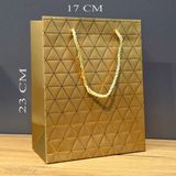 MiraLive Küçük Boy Gold Ipli Karton Çanta - Renkli - 1