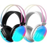MiraLive Kulak Üstü Kablosuz Bluetooth Kulaklık Unısex Renkli Işıklı Kulaklık - Çok Renkli