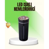 MiraLive LED Işıklı Aromaterapi Hava Nemlendirici Ultrasonik Sessiz Nem Ayarı - Renkli - standart
