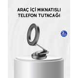 MiraLive Manyetik Katlanabilir Araç Telefon Tutucu – Magsafe Uyumlu, 360° Ayarlanabilir, Güçlü Mıknatıs - 1