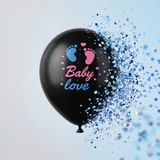 MiraLive Mavi Konfetili Cinsiyet Balonu - Renkli - standart