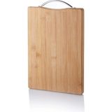 MiraLive Metal Tutacaklı Lüx Bambu Kesme Tahtası 30CM X20CMX1.8CM