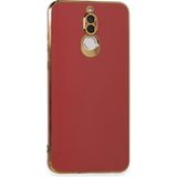 MiraLive Mey Ithalat® Huawei Mate 10 Lite Kılıf Volet Silikon - Kırmızı - Renkli