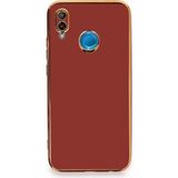 MiraLive Mey Ithalat® Huawei P20 Lite Kılıf Volet Silikon - Kırmızı - 1 - Renkli
