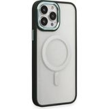 MiraLive Mey Ithalat® iPhone 15 Pro Kılıf Room Magneticsafe Silikon - Köknar Yeşili - Renkli