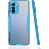 MiraLive Mey Ithalat® Poco F3 Kılıf Platin Silikon - Mavi - 1 - Renkli
