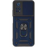 MiraLive Mey Ithalat® Poco M4 Pro 4g Kılıf Pars Lens Yüzüklü Silikon - Lacivert - 1 - Renkli