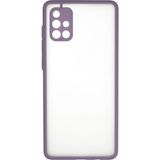 MiraLive Mey Ithalat® Samsung Galaxy A71 Kılıf Montreal Silikon Kapak - Mor - Renkli