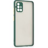 MiraLive Mey Ithalat® Samsung Galaxy A71 Kılıf Montreal Silikon Kapak - Yeşil - Renkli