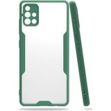 MiraLive Mey Ithalat® Samsung Galaxy A71 Kılıf Platin Silikon - Yeşil - Renkli