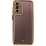 MiraLive Mey Ithalat® Samsung Galaxy M23 Kılıf Liva Lens Silikon - Pudra - 1 - Renkli
