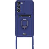 MiraLive Mey Ithalat® Samsung Galaxy S23 Plus Kılıf Zuma Kartvizitli Yüzüklü Silikon - Lacivert - 1 - Renkli
