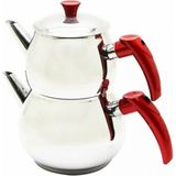 MiraLive Mini 2lt Küçük Boy Küre Çelik Çaydanlık Seti (4887) - Renkli - 1