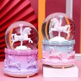 MiraLive Mini Boy Işıklı Unicorn Kar Küresi - Renkli