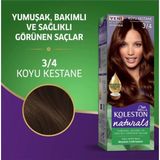 MiraLive Naturals Saç Boyası Koyu Kestane 3/4