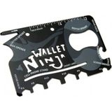 MiraLive Ninja Wallet Survival Acil Durum Kiti / Kartı - 18 In 1