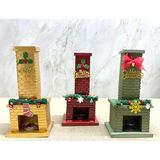 MiraLive Noel Temalı Polyester Şömine Tütsülük - Renkli - standart