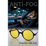 MiraLive Parlama Önleyici Gece Sürüş Görüş Gözlüğü Sis Far Işık Önleyici Anti-Fog Gözlük - Çok Renkli