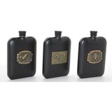 MiraLive Paslanmaz Çelik Kabartmalı Tekli 6 Oz Matara ALK2666 - 1