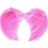 MiraLive Pembe Melek Kanadı Kostümü Küçük - Renkli - standart