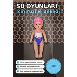 MiraLive Pilsiz Çalışan Yüzen Oyuncak Bebek Lizzie 30 cm - Su Geçirmez Kız Çocuk Hediyesi BX-313396 - Renkli