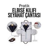 MiraLive Pratik Elbise Kılıfı Seyahat Çantası - Renkli - standart