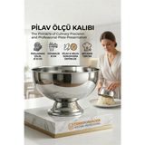 MiraLive Profesyonel 13 cm Çapında Pilav Kalıbı - Helva Kalıbı 304 Paslanmaz Çelik 723024 - Renkli