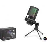 MiraLive Profesyonel Gaming Rgb Mikrofon 192 Khz / 24 Bit Type-C - Siyah ME6S - Renkli