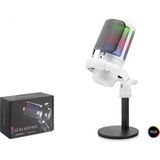 MiraLive Profesyonel Mikser Kontrollü Gaming Rgb Mikrofon 24 Bit Çinko Alaşım Gövde Type-C - Beyaz ME6SW - 1 - Renkli