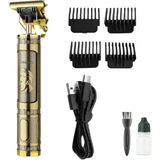 MiraLive PS-033 Çelik Kasa Profesyonel T-Bıçak Saç Sakal Ense ve Çizim Tıraş Makinesi - 1