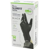 MiraLive Reflex Slimfit Glove KOD-032 M Siyah Pudrasız Muayene Eldiven 100LÜ (4887)