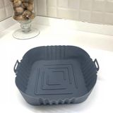 MiraLive Renkli Isıya Dayanıklı Yıkanılabilir Silikon Fırın Airfryer Kare Model Pişirme Matı 20 cm (4887)