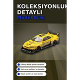 MiraLive Sarı 1/64 Ölçek LB-ER34 Nissan Skyline Super Silhouette Diecast Model Araba BX-313332