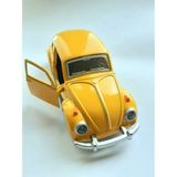 MiraLive Sarı Çek-Bırak Metal Vosvos Araba Dıe Cast Büyük Boy 12CM - Renkli