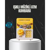 MiraLive Sarı Renk Otomatik Para Çeken Şifreli Çocuk Kumbarası - Renkli - standart