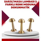 MiraLive Şarjlı Dimmerli LED Masa Lambası – 4-8 Saat Aydınlatma - Renkli - standart