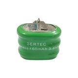 MiraLive Sertec - 3.6V 3S1P 160 Mah 2 Pin Nı-Mh Buton Pil - 1 Adet
