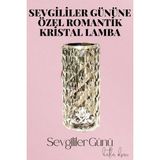 MiraLive Sevgililer Gününe Özel Romantik Kristal Gece Lambası Sevgiliye Hediye - Renkli - standart