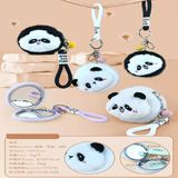 MiraLive Sevimli Panda Tasarımlı Peluş Anahtarlıklı Ayna - standart