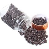 MiraLive Silikonlu Saç Kaynak Boncuğu - Açık Kahve - 1