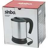 MiraLive Sinbo SK-7371 12V Araç Içi Kettle Paslanmaz Çelik Su Isıtıcısı 0.8lt 120W Çakmaklık Fişli Plastik Kapak - Kulp (4887)