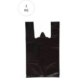 MiraLive Siyah Atlet Poşet Mini Boy 20X34 cm Takriben 235 Adet 1 kg - 20 x 34 cm