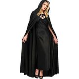 MiraLive Siyah Renk Kapşonlu Pelerin 120 cm (K95)