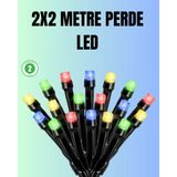 MiraLive Su Geçirmez Pil Çalışan LED Perde Işık – Iç ve Dış Mekan - Renkli - standart