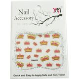 MiraLive Taç Tırnak Aksesuarı Tattoo Sticker - Beyaz
