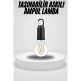 MiraLive Taşınabilir Askılı Ampul Kamp Lambası Askılı Type-C Şarjlı Bahçe Lambası - 1 - Renkli
