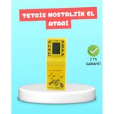 MiraLive Taşınabilir El Aterisi Gameboy – Klasik Tetris Oyunu, Pil ile Çalışan Mini El Konsolu